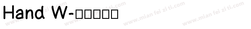 Hand W字体转换